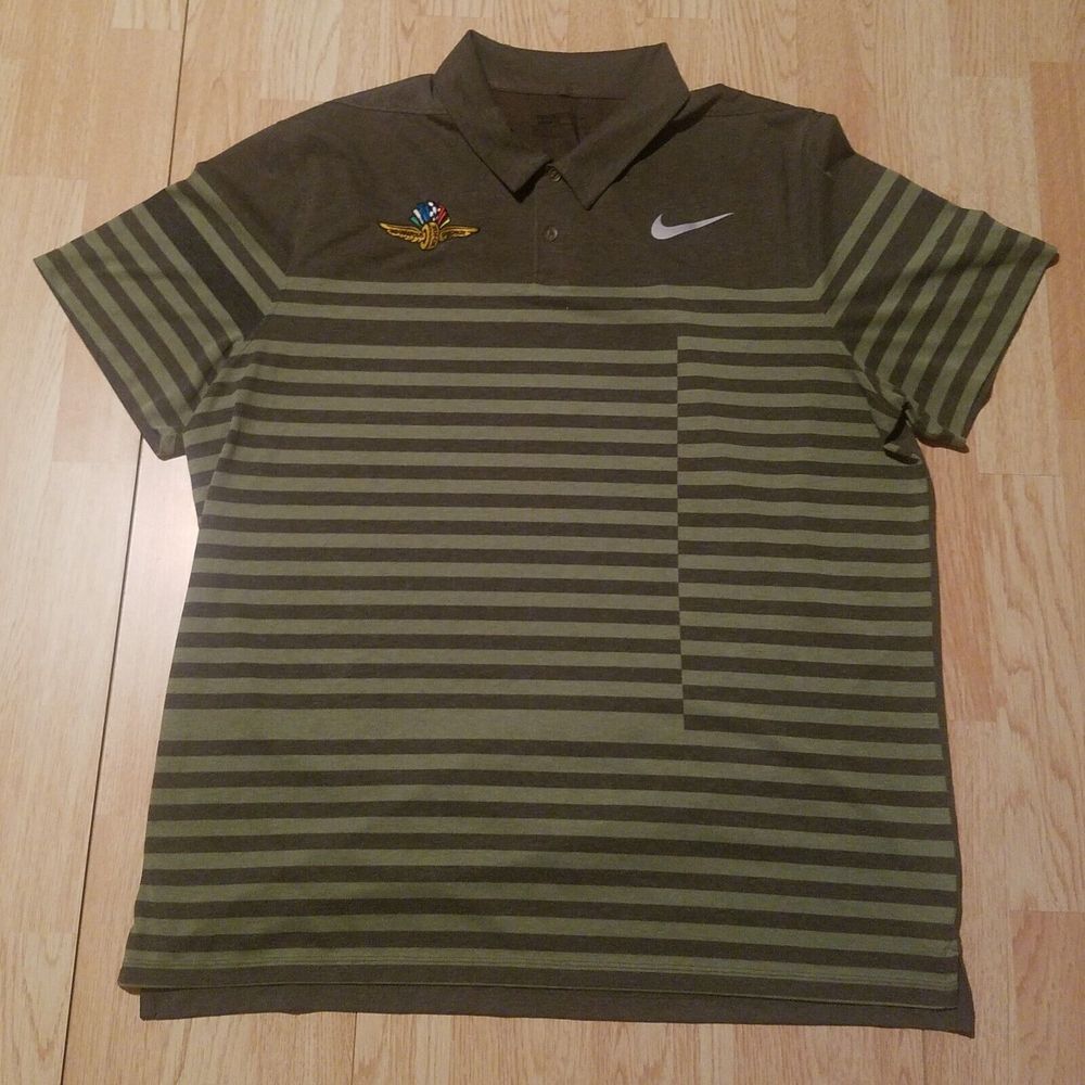 NIKE Golf Dri Fit Performance XXL  Indianapolis Motor Speedway Polo Shirt IMS‎